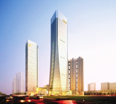 Chengdu International Financial Center Steel Structure Pillar Supporting Project